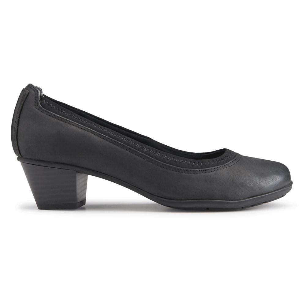 Rockport Amy Heel - Womens Pumps - Black - NZ (IOX-056932)